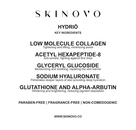 Hydriō 5 Collagen Face Masks Key Benefits