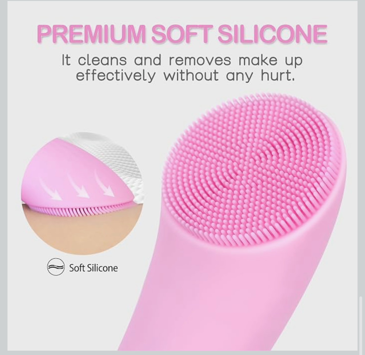Face Scrubber with Heat Massage End, Vibrating Exfoliator Scrubber for Deep Cleaning, Waterproof Face Brush for Women and Men